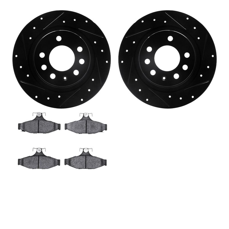 Dynamite Friction 8602-52000 Disc Brake Kit - Rear