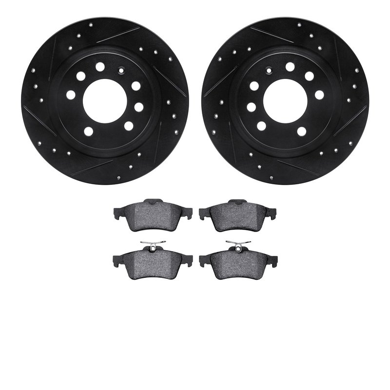 Dynamite Friction 8602-53002 Disc Brake Kit - Rear