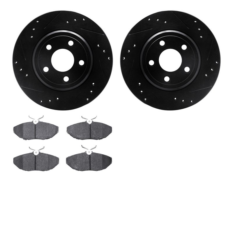 Dynamite Friction 8602-54006 Disc Brake Kit - Rear