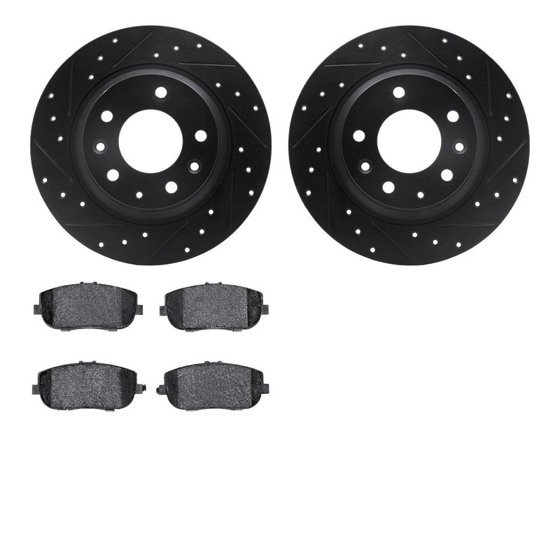Dynamite Friction 8602-54017 Disc Brake Kit - Rear