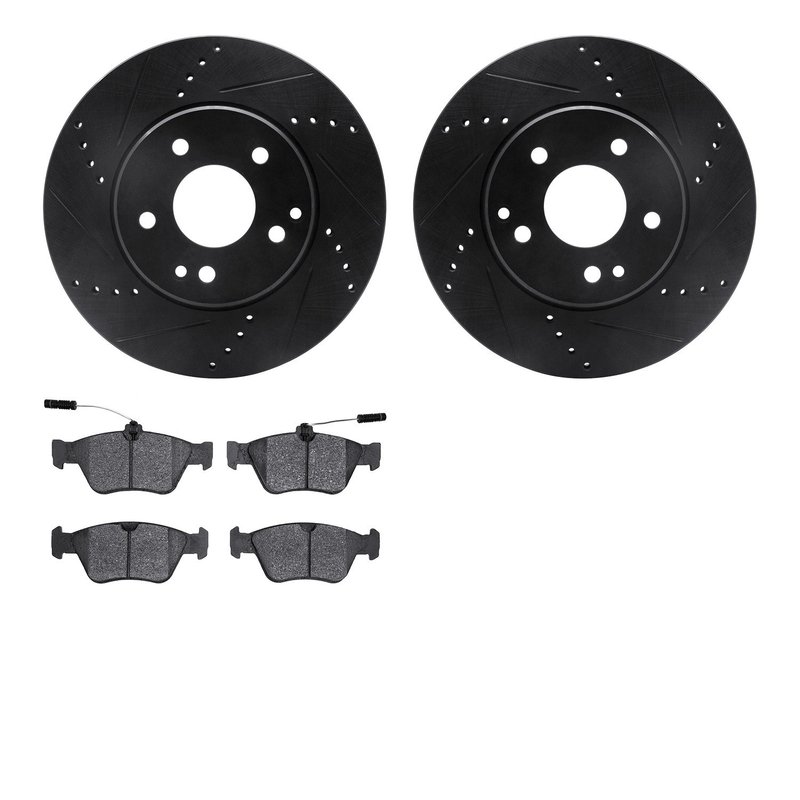 Dynamite Friction 8602-63043 Disc Brake Kit - Front