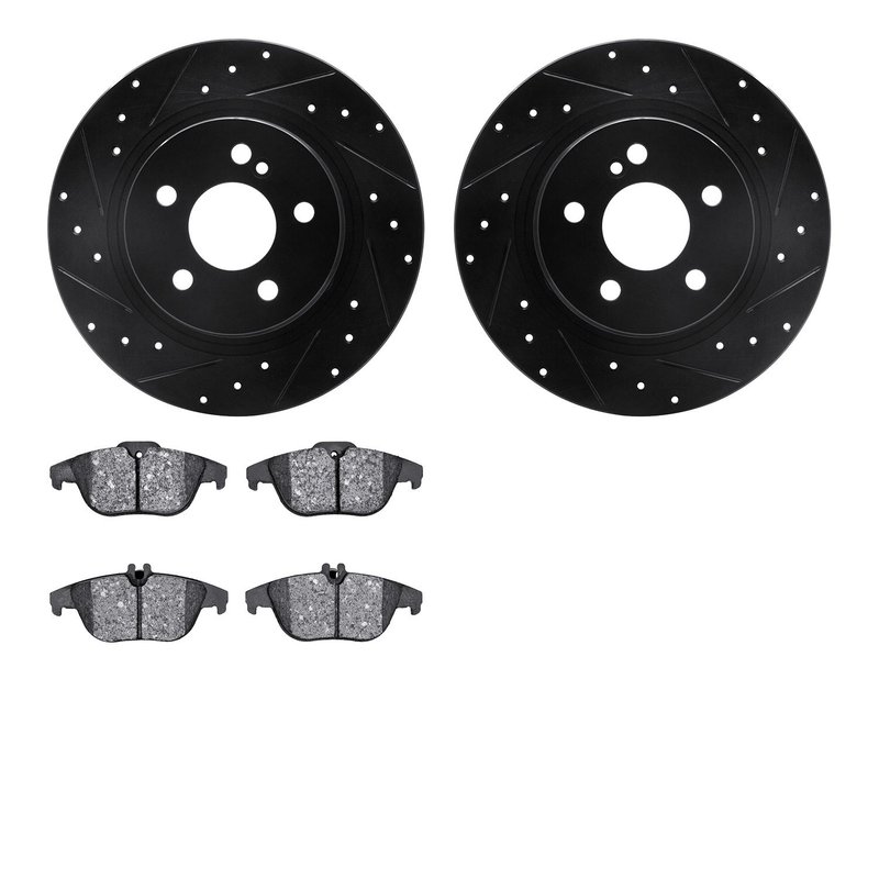 Dynamite Friction 8602-63052 Disc Brake Kit - Rear