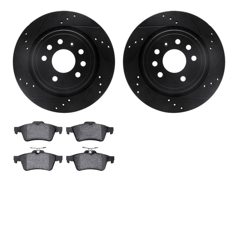 Dynamite Friction 8602-65015 Disc Brake Kit - Rear