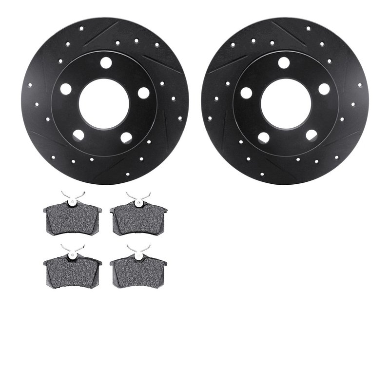 Dynamite Friction 8602-74013 Disc Brake Kit - Rear