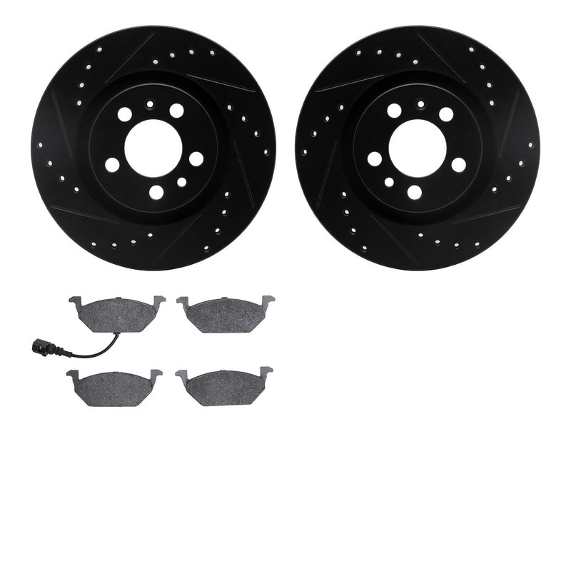 Dynamite Friction 8602-74020 Disc Brake Kit - Front