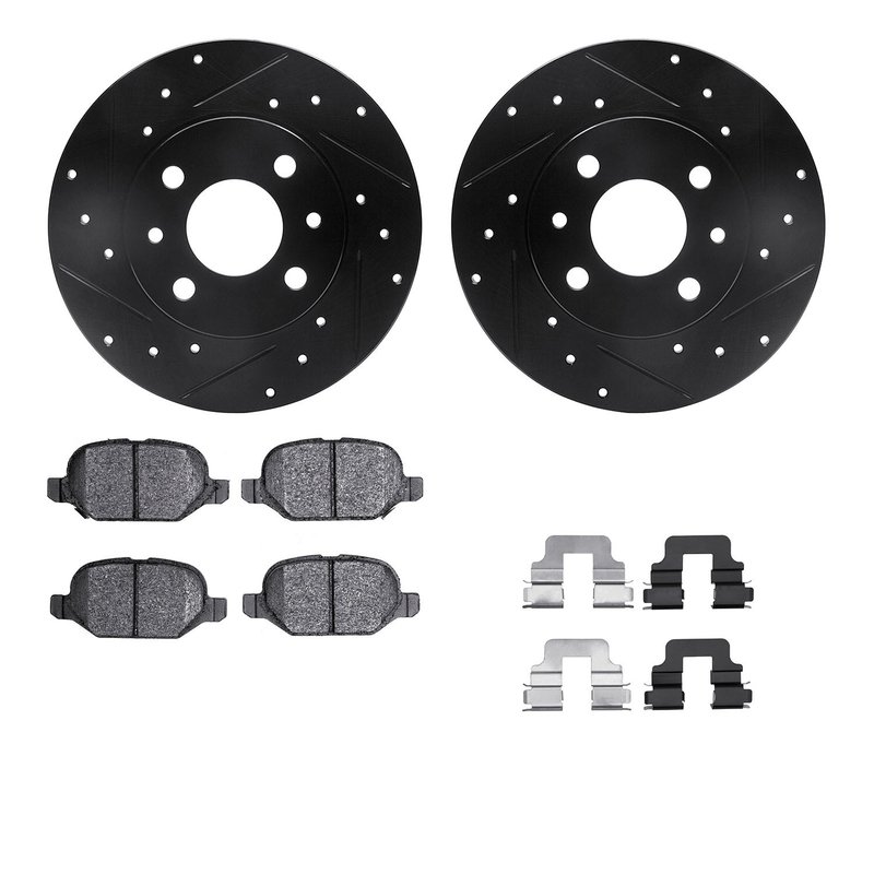 Dynamite Friction 8612-07000 Disc Brake Kit - Rear