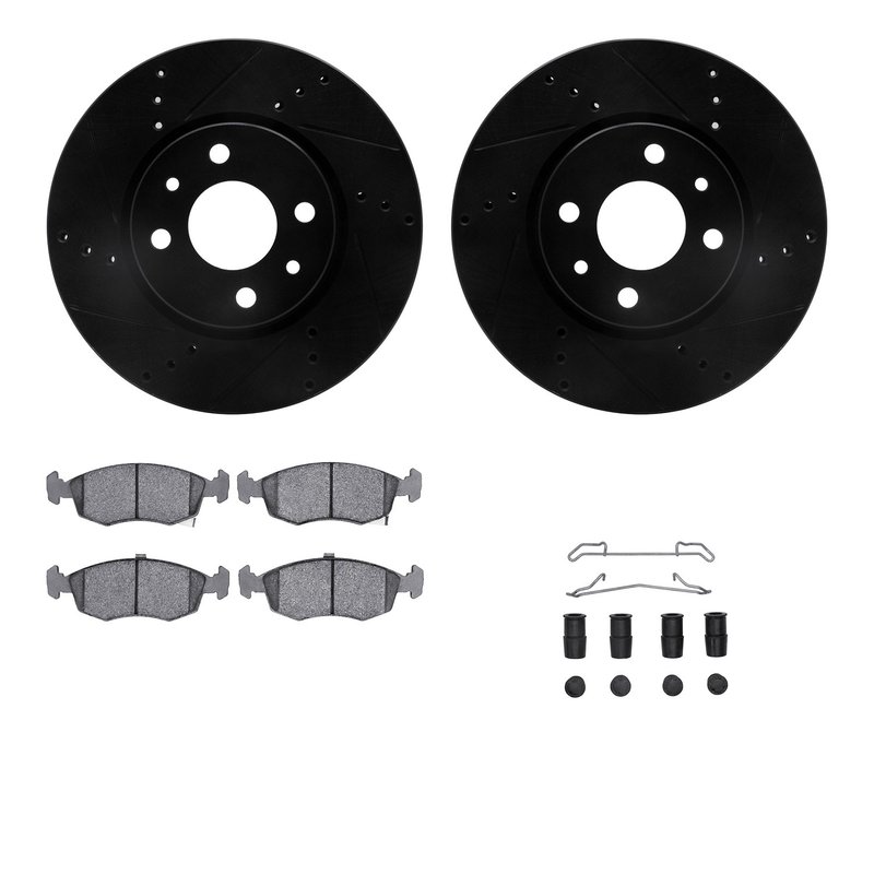 Dynamite Friction 8612-07001 Disc Brake Kit - Front