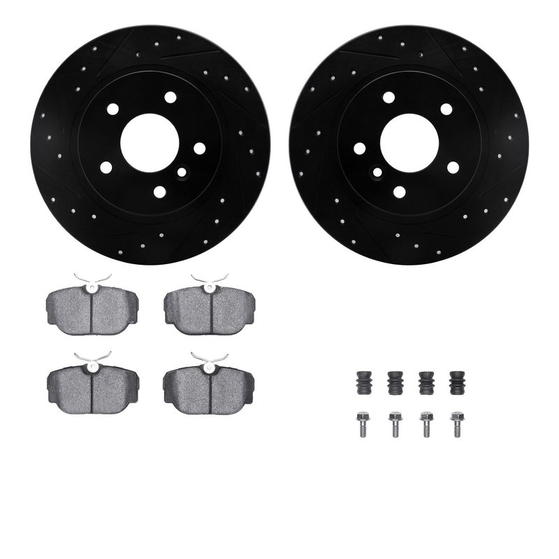 Dynamite Friction 8612-11001 Disc Brake Kit - Rear