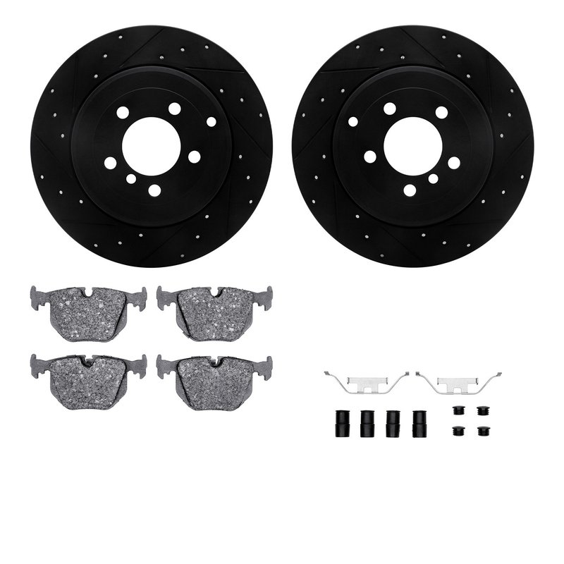 Dynamite Friction 8612-11004 Disc Brake Kit - Rear