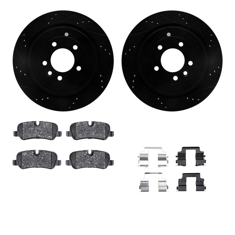 Dynamite Friction 8612-11007 Disc Brake Kit - Rear