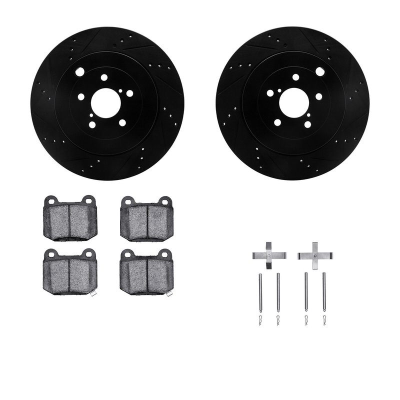 Dynamic Friction 8612-13013 Disc Brake Kit - Rear