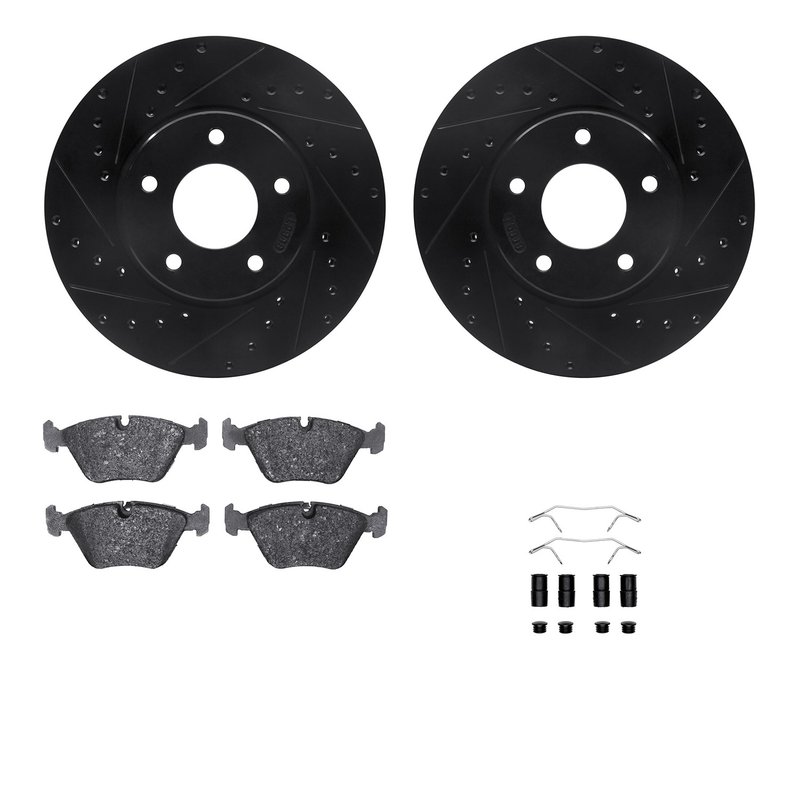 Dynamite Friction 8612-20006 Disc Brake Kit - Front