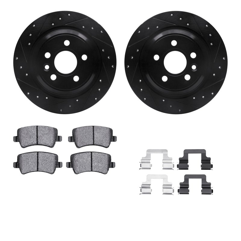 Dynamite Friction 8612-27038 Disc Brake Kit - Rear