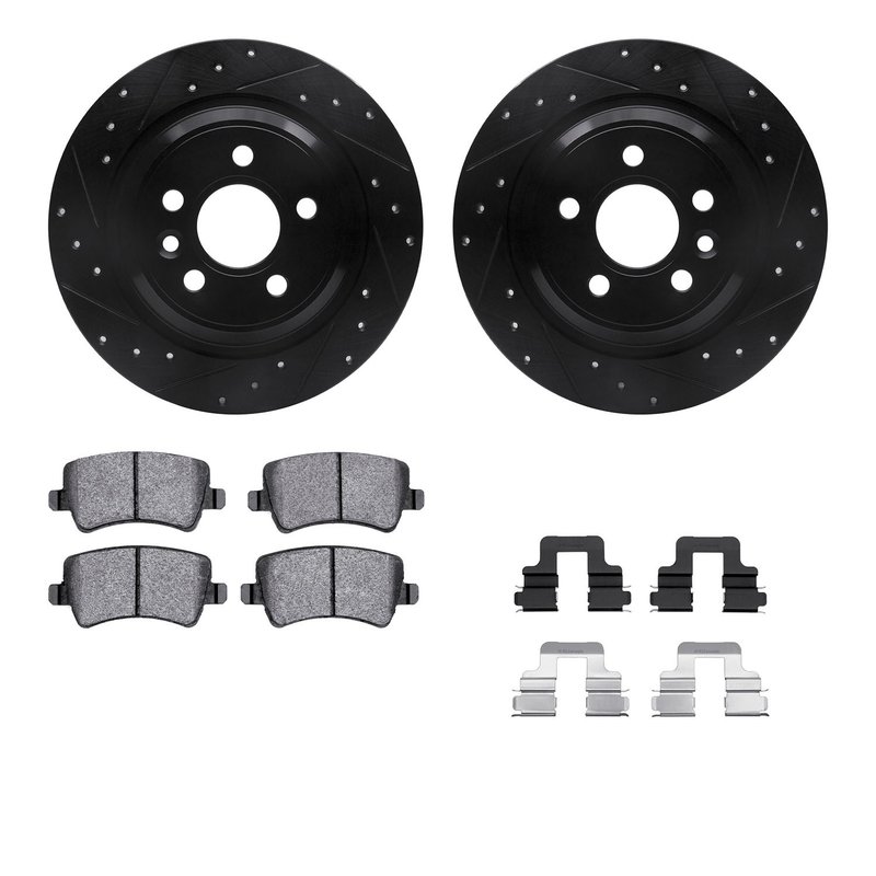 Dynamite Friction 8612-27039 Disc Brake Kit - Rear