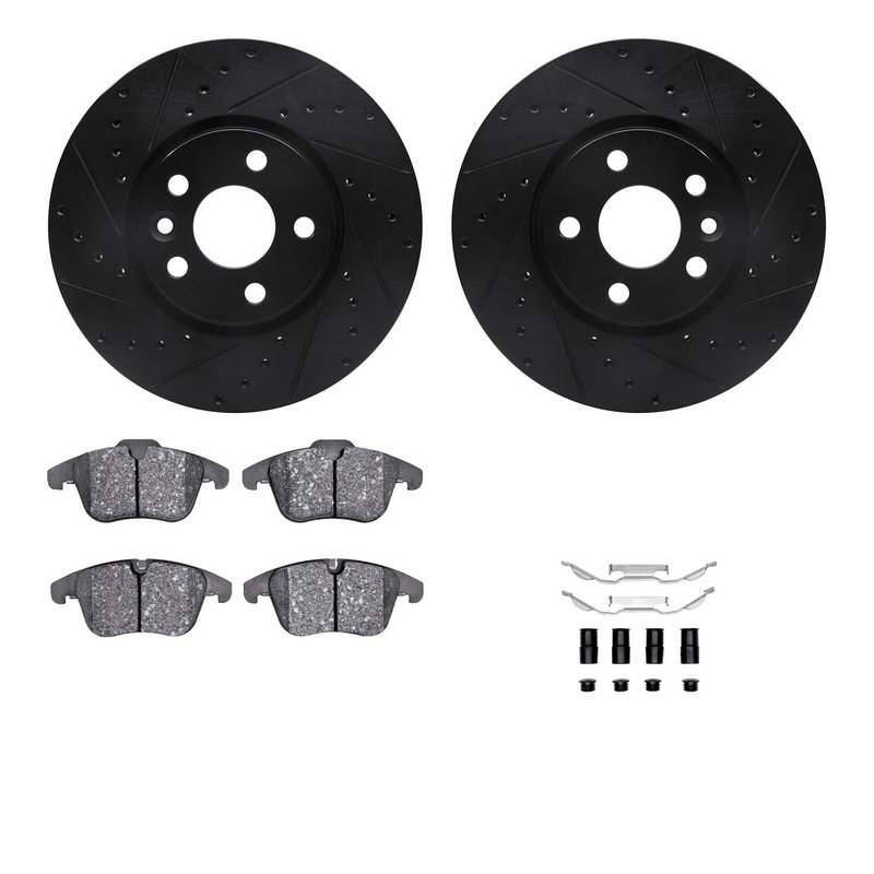 Dynamic Friction 8612-27046 Disc Brake Kit - Front