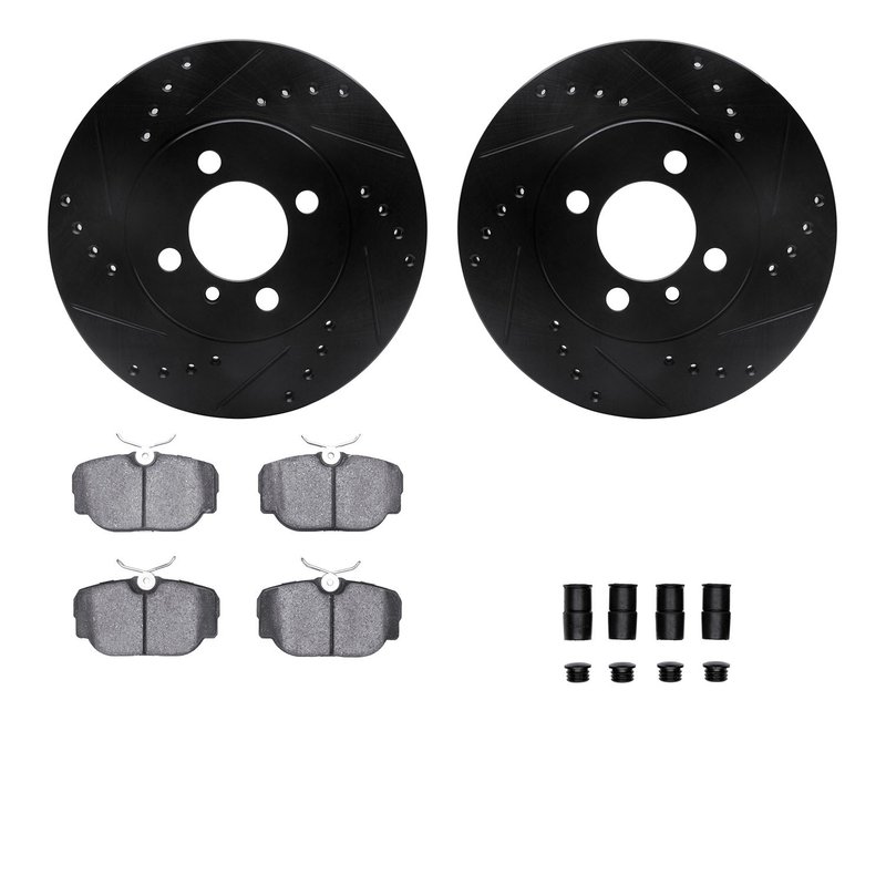 Dynamite Friction 8612-31014 Disc Brake Kit - Front