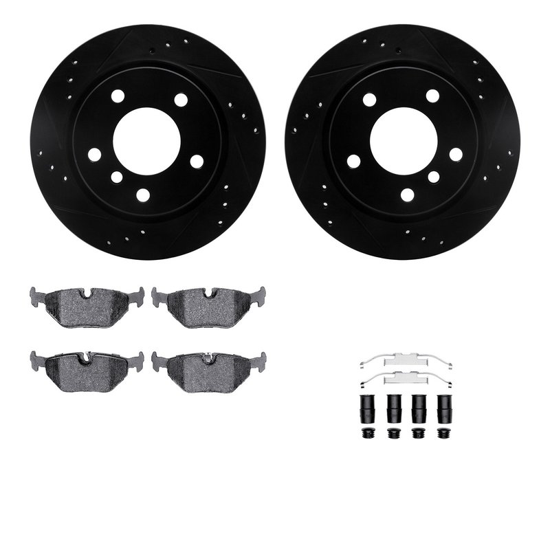 Dynamite Friction 8612-31039 Disc Brake Kit - Rear