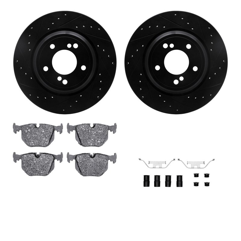 Dynamite Friction 8612-31047 Disc Brake Kit - Rear