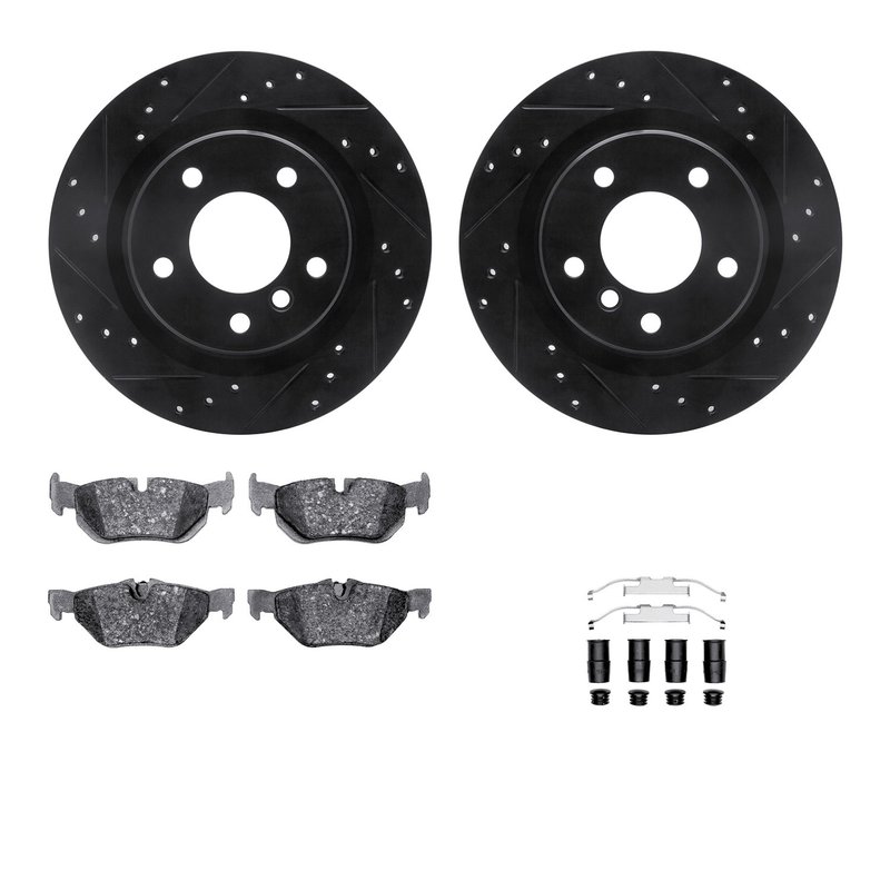 Dynamite Friction 8612-31065 Disc Brake Kit - Rear