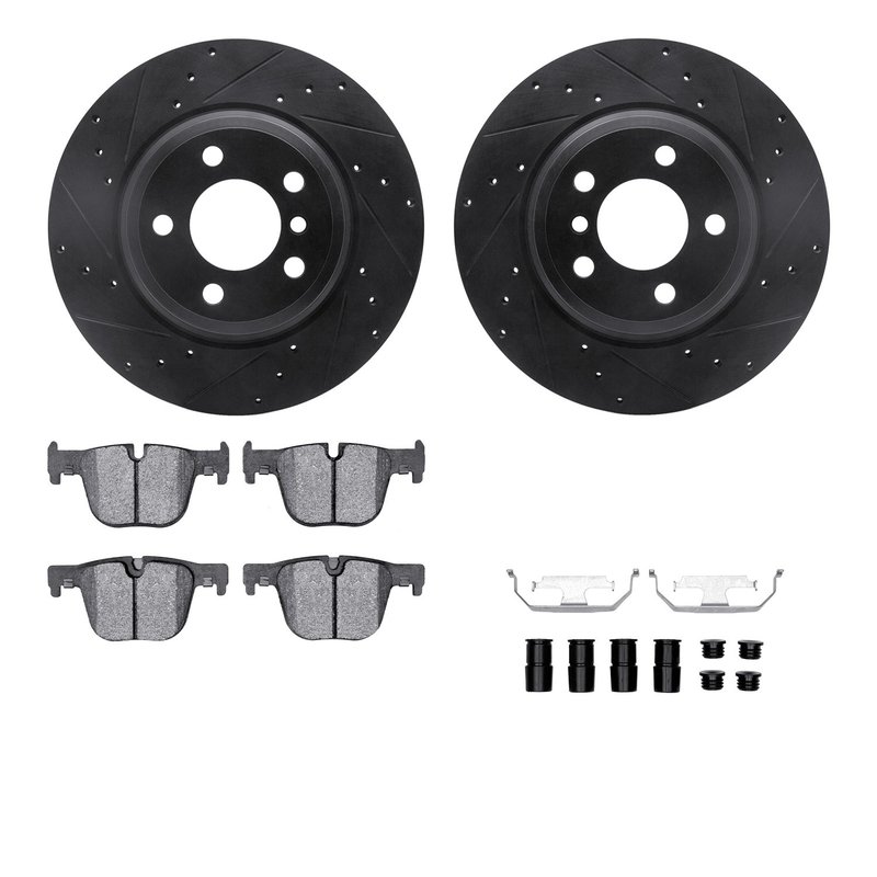 Dynamite Friction 8612-31096 Disc Brake Kit - Rear