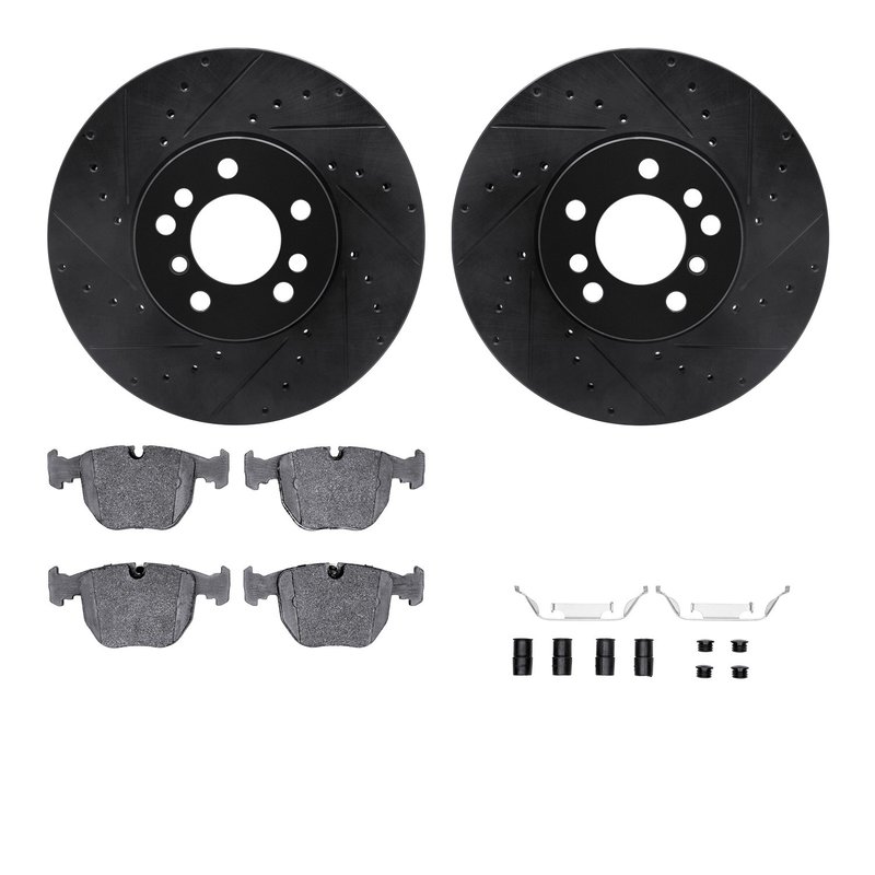 Dynamite Friction 8612-31107 Disc Brake Kit - Front