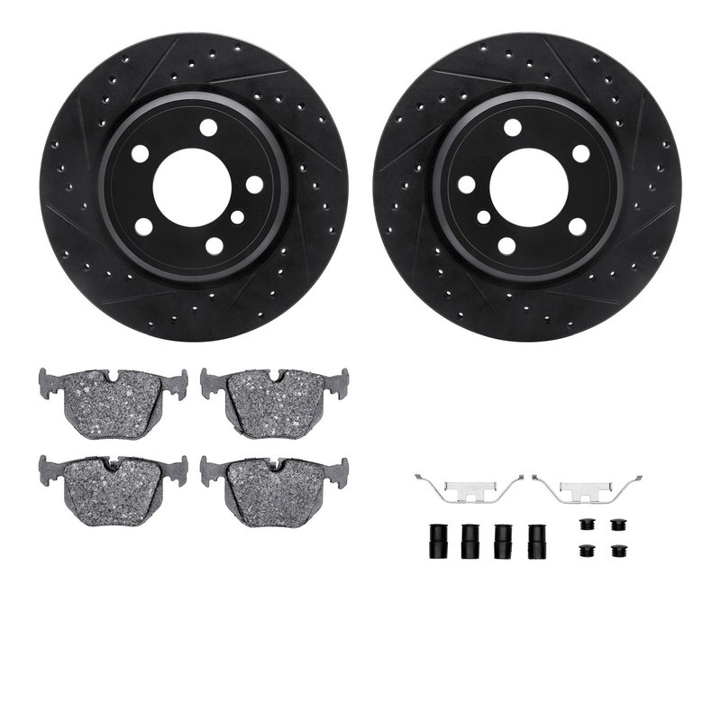 Dynamite Friction 8612-31109 Disc Brake Kit - Rear