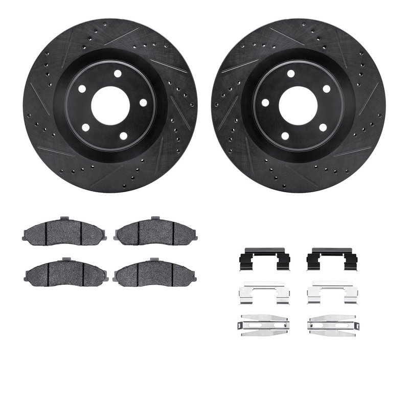 Dynamite Friction 8612-46007 Disc Brake Kit - Front