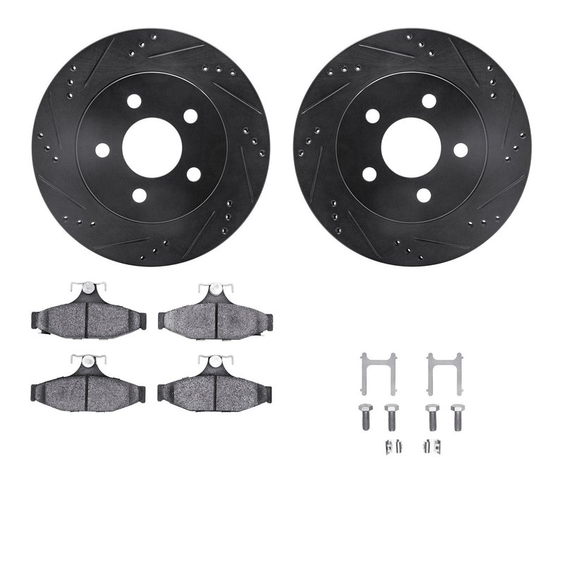 Dynamite Friction 8612-47001 Disc Brake Kit - Rear