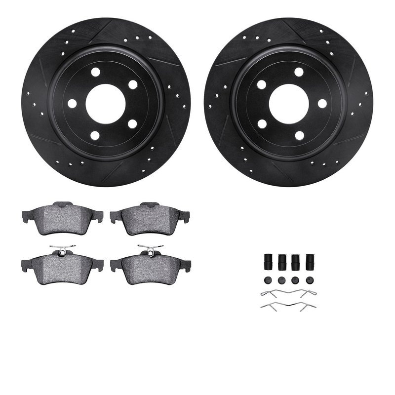 Dynamite Friction 8612-47006 Disc Brake Kit - Rear