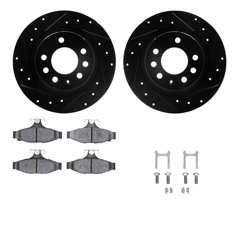 Dynamite Friction 8612-52000 Disc Brake Kit - Rear