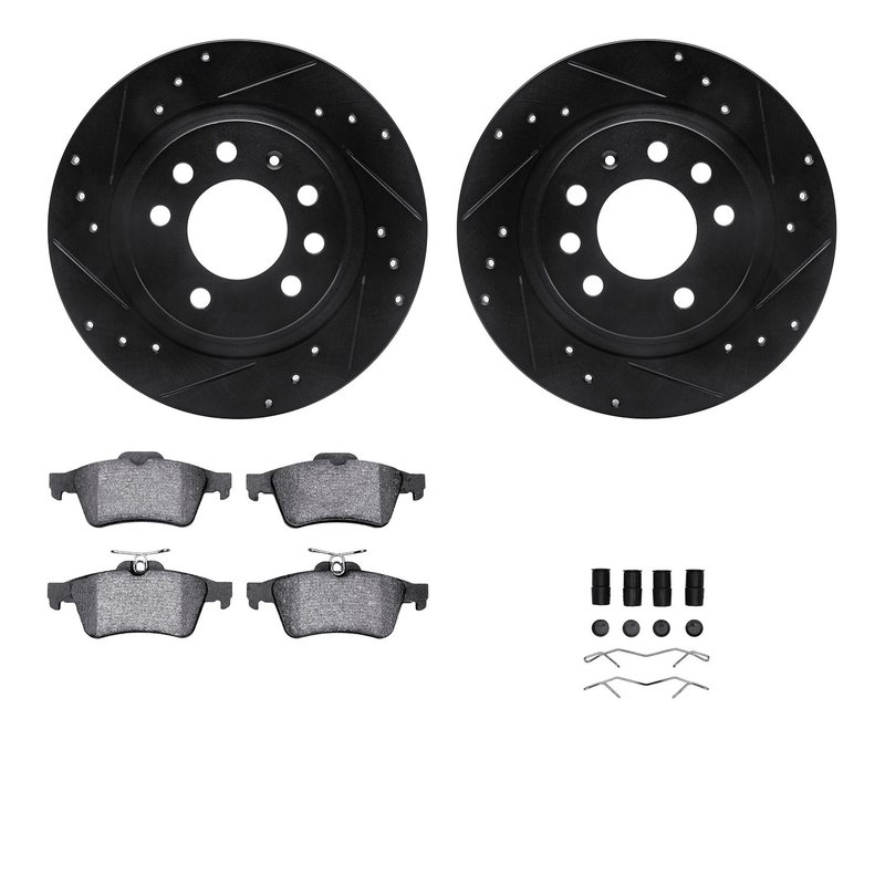 Dynamite Friction 8612-53002 Disc Brake Kit - Rear