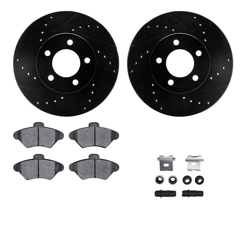 Dynamic Friction 8612-54002 Disc Brake Kit - Front