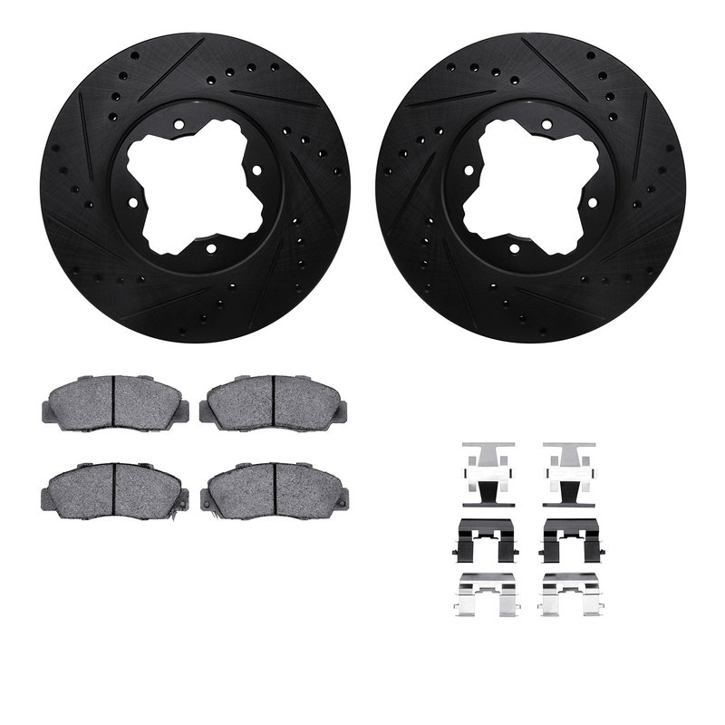 Dynamic Friction 8612-59000 Disc Brake Kit - Front