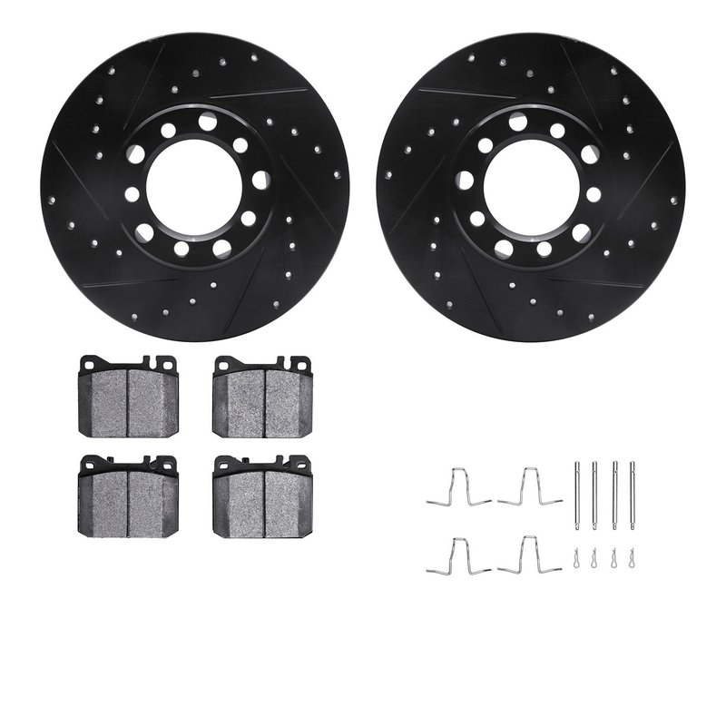 Dynamite Friction 8612-63016 Disc Brake Kit - Front
