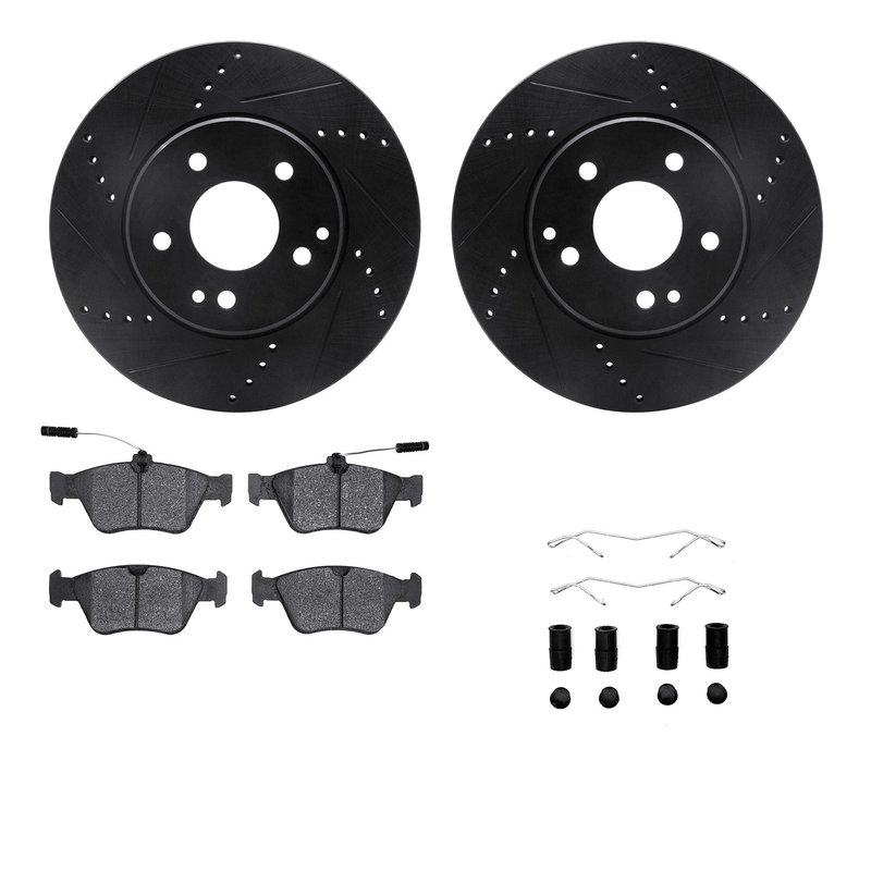 Dynamite Friction 8612-63058 Disc Brake Kit - Front