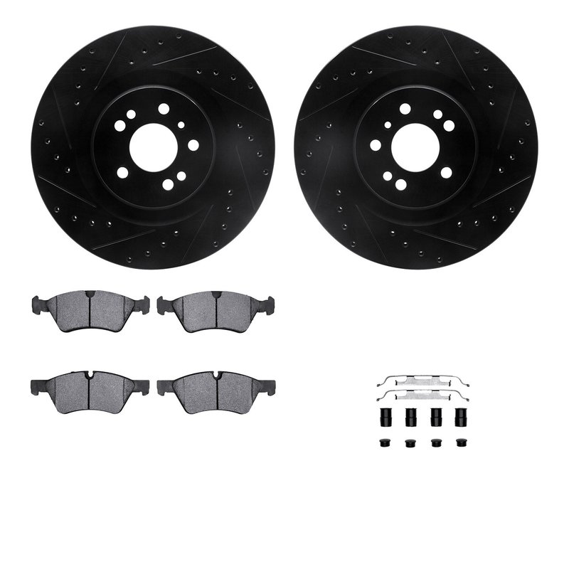 Dynamite Friction 8612-63082 Disc Brake Kit - Front