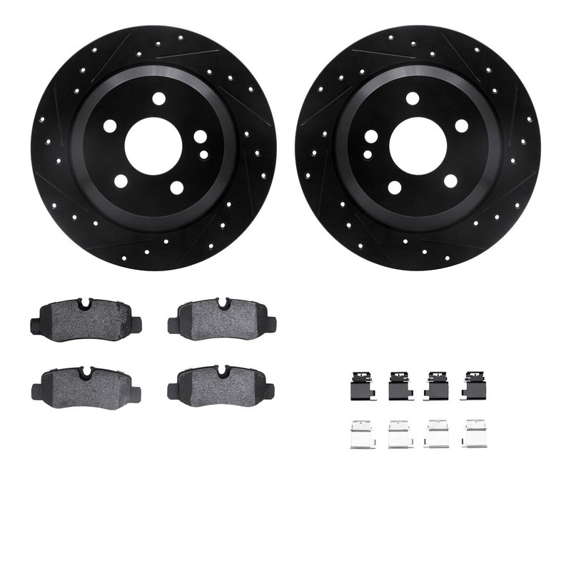 Dynamite Friction 8612-63091 Disc Brake Kit - Rear