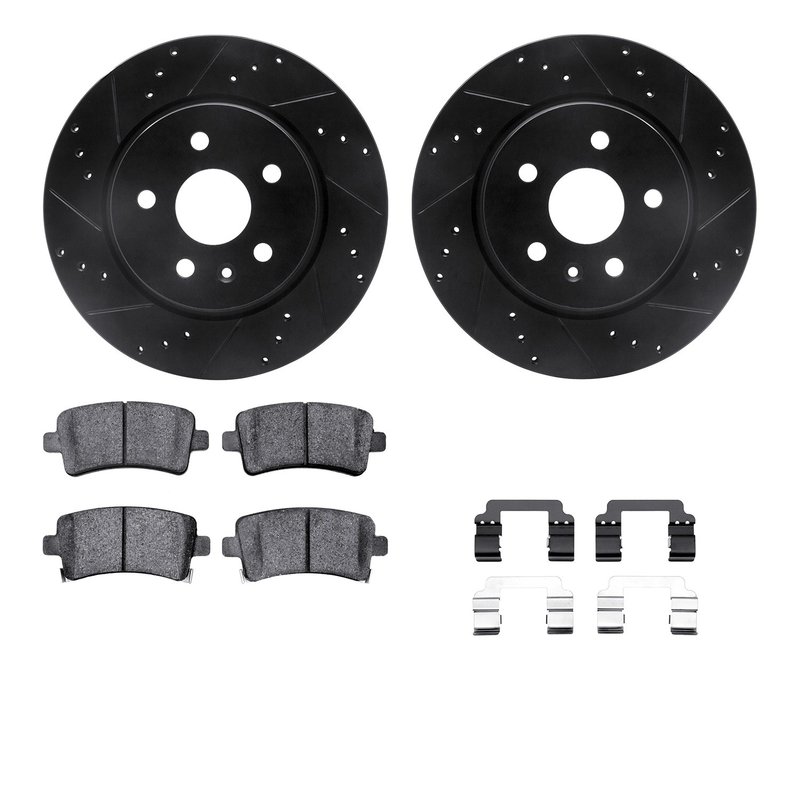 Dynamite Friction 8612-65017 Disc Brake Kit - Rear