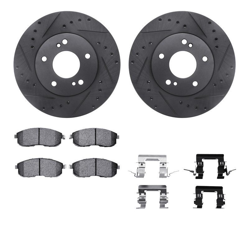 Dynamite Friction 8612-67000 Disc Brake Kit - Front