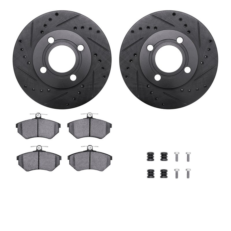 Dynamite Friction 8612-73007 Disc Brake Kit - Front