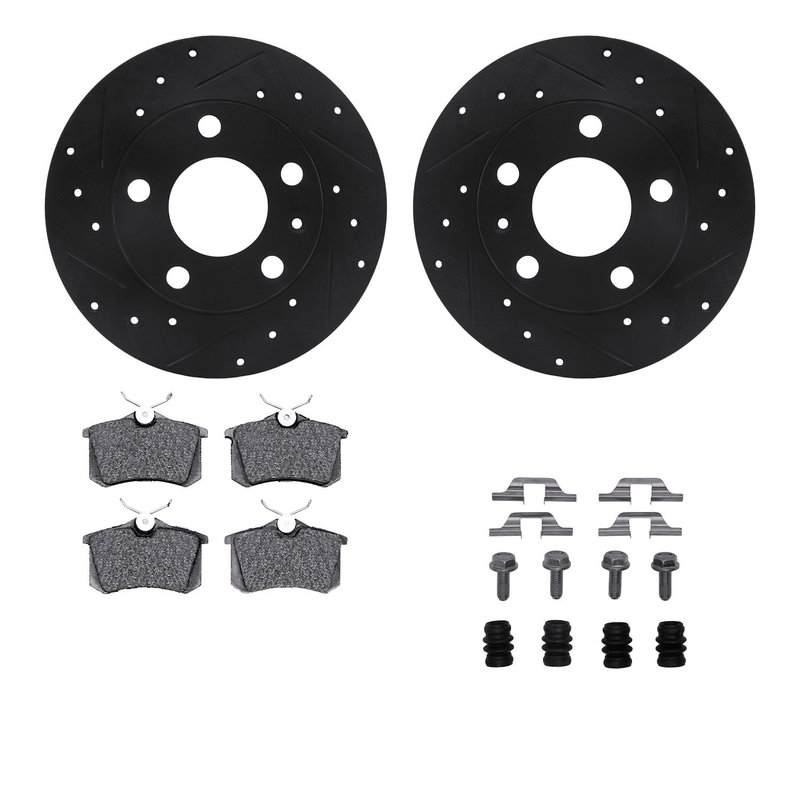 Dynamite Friction 8612-73040 Disc Brake Kit - Rear
