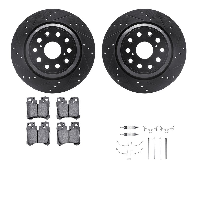 Dynamite Friction 8612-75002 Disc Brake Kit - Rear