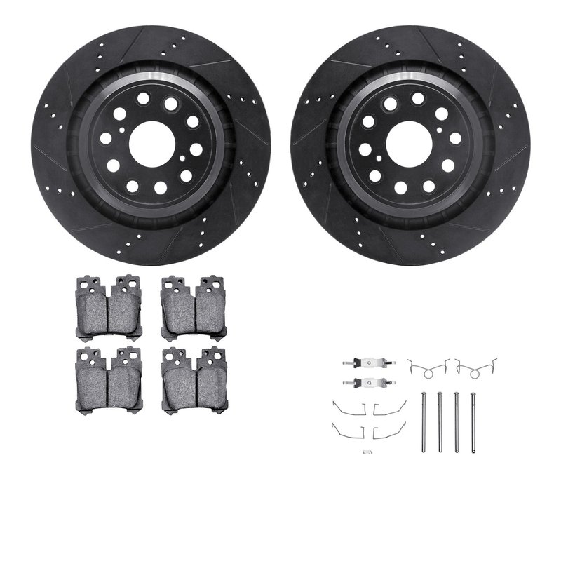 Dynamite Friction 8612-75004 Disc Brake Kit - Rear