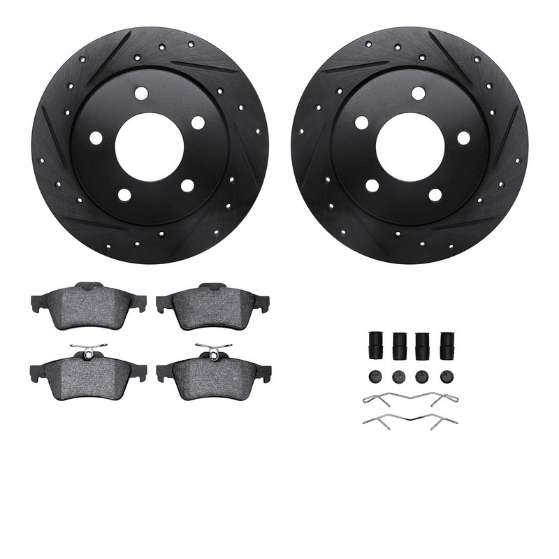 Dynamite Friction 8612-80000 Disc Brake Kit - Rear