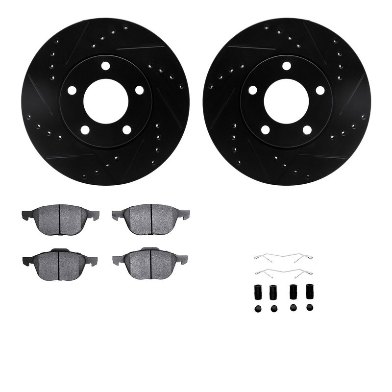 Dynamite Friction 8612-80002 Disc Brake Kit - Front