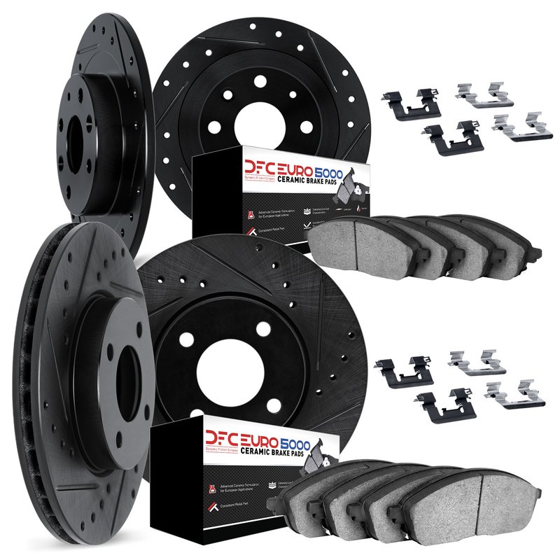 Dynamite Friction 8614-07000 Disc Brake Kit - Front and Rear