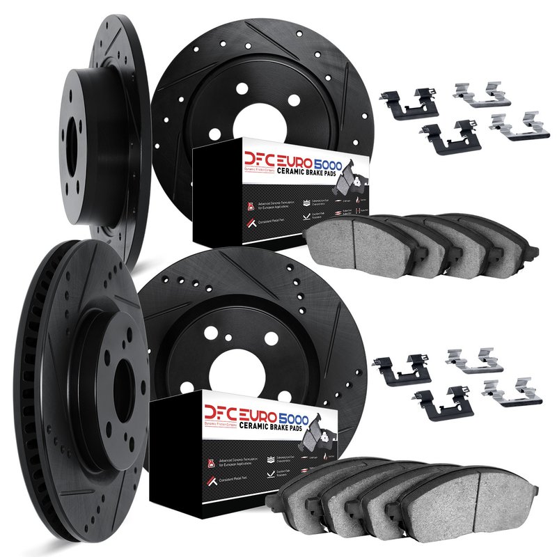 Dynamite Friction 8614-11005 Disc Brake Kit - Front and Rear
