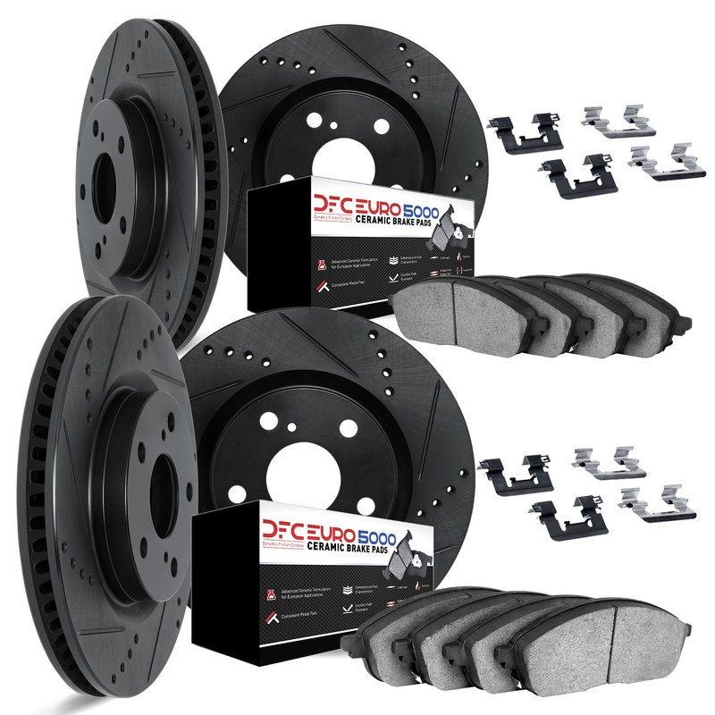 Dynamite Friction 8614-31035 Disc Brake Kit - Front and Rear