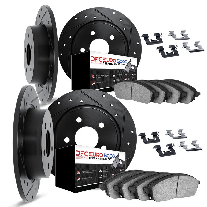 Dynamite Friction 8614-63020 Disc Brake Kit - Front and Rear