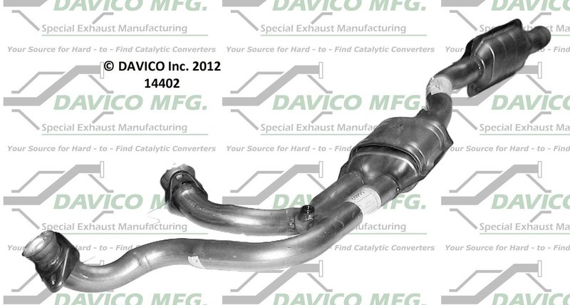 Davico 14402 Catalytic Converter - Center